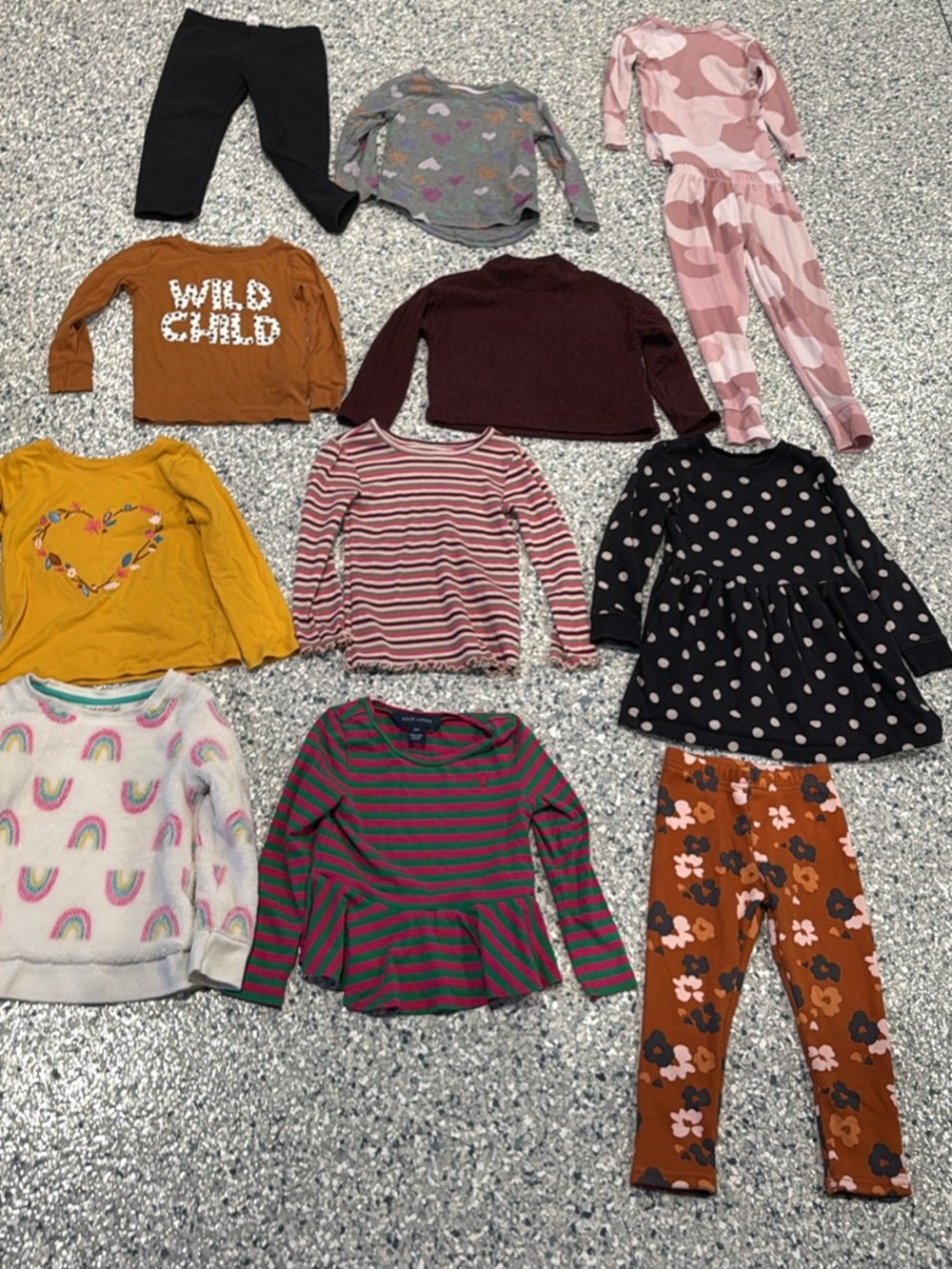 3T Fall Winter Girls Clothes Bundle - 12 piece